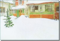 DK Carl Larsson; Die Hütte im Schnee