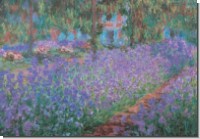 DK Claude Monet; Irisbeet im Garten des Künstlers