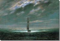 GC Caspar David Friedrich; Seascape at moonlight to 1830/35