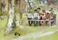 PK Carl Larsson: Fr?hst?ck unter der gro?en Birke