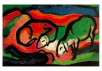 PK Franz Marc: Zwei Schafe