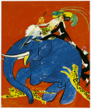 DK Albert Weisgerber; Der Blaue Elefant