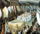 GC Albert Weisgerber; Procession in St. Ingbert