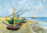 GC Boote am Strand von Saintes-Maries (1888)