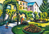 DK August Macke: Gartenbild (Der Mackesche Garten in Bonn), 1911