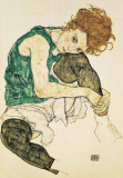 DK Egon Schiele: Sitzende Frau mit hochgezogenem Knie (1917)
