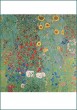 GC Gustav Klimt; cottage garden with sunflowers
