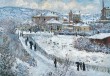 GC Claude Monet; Argenteuil in the snow