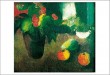 GC August Macke: still life with begonia, apples und pears, 1914
