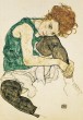 GC Egon Schiele: Sitting woman with a knee up (1917)