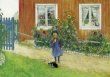 PK Carl Larsson: Brita, eine Katze und ein Butterbrot